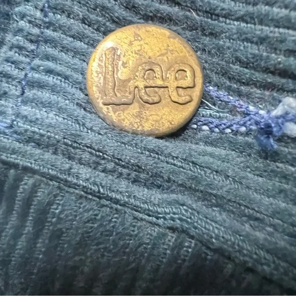 Vintage Lee Leens Lee Prest Corduroy Jeans Blue Made in USA 29x29